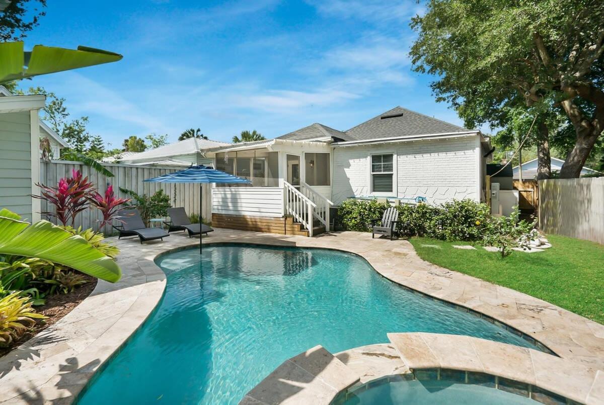 Charming Cottage W Pool, Walkable To Downtown Сент-Огастин Экстерьер фото