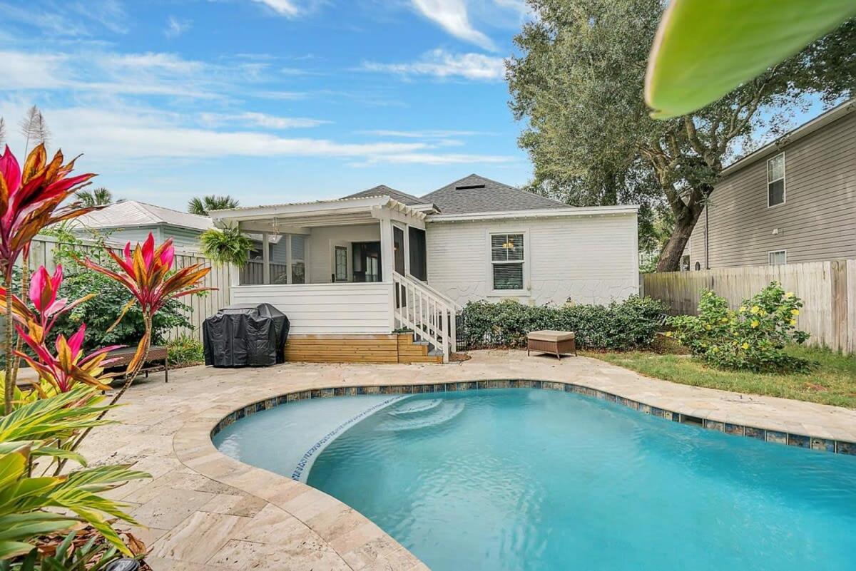 Charming Cottage W Pool, Walkable To Downtown Сент-Огастин Экстерьер фото